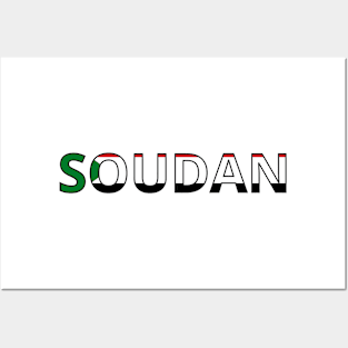 Drapeau Soudan Posters and Art